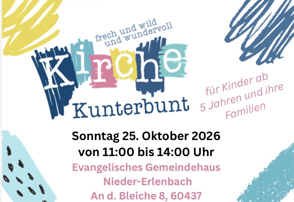 Kirche Kunterbunt am 25 Oktober 2026