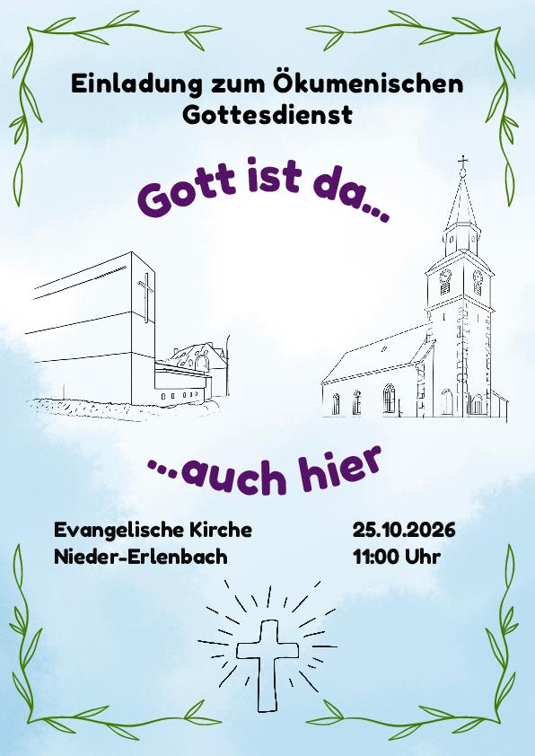 ökumenischer Gottesdienst am 25.10.2026